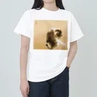 寿めでたや(ukiyoe)の日本画：班猫；竹内栖鳳 ヘビーウェイトTシャツ