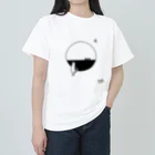 宇宙猫(そらネコ)/禅猫(ZenNeko)のねこつきのむこう。 ヘビーウェイトTシャツ