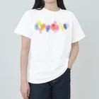 c5watercolorの水彩ペイント・カラフルその2 ヘビーウェイトTシャツ