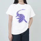 Kelfoy.のモササウルス(花柄) ヘビーウェイトTシャツ