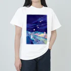 Saigetsuの【あしたのひかり】/長崎の風景 ヘビーウェイトTシャツ