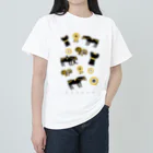 chika_shirakawaの古代シリーズ▲▼▲▼王塚古墳の馬と紋様 Heavyweight T-Shirt