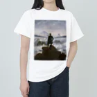 世界美術商店の雲海の上の旅人 / Wanderer above the Sea of Fog ヘビーウェイトTシャツ