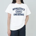 sports_tower スポーツタワーの10000m走・長距離走・陸上競技・グッズ・オリジナル・デザイン・Tシャツ・陸上部・男子・女子・美男子・美女・かっこいい・かわいい・アスリート・選手・10000メートル競走・入賞・有望・応援 Heavyweight T-Shirt