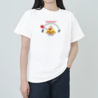 イラスト MONYAAT の腹ペコゲージ　ピザ　A*M Heavyweight T-Shirt