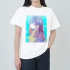 帆波　綾の青髪 Heavyweight T-Shirt