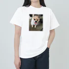 チワワの実夕ちゃんと保護犬保護猫ちゃん達の保護犬のふぅちゃん ヘビーウェイトTシャツ