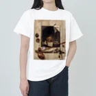 世界美術商店のヴァニタス画のあるアトリエの壁 / Trompe l'oeil with Studio Wall and Vanitas Still Life ヘビーウェイトTシャツ