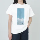 696graphic_suzuriのCinemaScope掛軸_001_空と雲と電信柱 ヘビーウェイトTシャツ