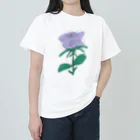 サラスシのmy ROSE パープル ヘビーウェイトTシャツ