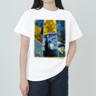art-Laboのゴッホ 【世界の名画】 星月夜 ひまわり アイリス 自画像 ポスト印象派 絵画 美術 art Heavyweight T-Shirt