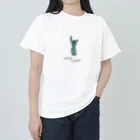 とある丸眼鏡の描き散らしのSTATUE OF LIBERTY_透明 Heavyweight T-Shirt