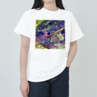 【抽象画】melty moon【フルイドアート】のelectro ヘビーウェイトTシャツ