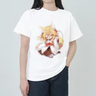 jai-to-anのミコン (Mikon) ver.5　狐の神様、きつね、キツネ ヘビーウェイトTシャツ