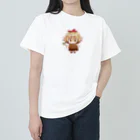 親鳥えぬの比内地鶏のひないちゃん ヘビーウェイトTシャツ