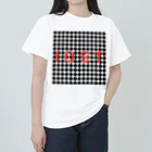 IOST_Supporter_CharityのIOSTバーサスデザイン③(菱形黒) ヘビーウェイトTシャツ