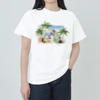 ぽっちゃりZOOのインコTシャツ Heavyweight T-Shirt