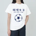 jamfish_goodiesのSPORTS女子「蹴球女子」 ヘビーウェイトTシャツ