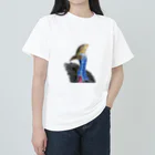 dpc drawingのヒクイドリ　cassowary ヘビーウェイトTシャツ