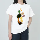 Drecome_Designの(家系)とんこつ醤油ラーメンフォール ヘビーウェイトTシャツ