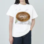 YURITAROORIGINLの笑うハリネズミとタンポポの綿毛. Heavyweight T-Shirt