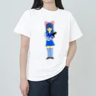 りんごショップの青ヶ崎くるみ（ちびブルー） ヘビーウェイトTシャツ