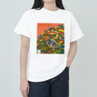 マツキー画ショツプ  good dayのマッキーアート（招き猫）ピリカ ヘビーウェイトTシャツ