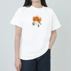 ポンポンアートの工房のPompom art 《黄茶しいたけ》 ヘビーウェイトTシャツ