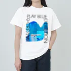 YUKA WATANABE | YUKASUKE Designの【展示DM Tシャツ②】PLAY BLUE EXHIBITION  ヘビーウェイトTシャツ