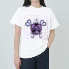 RANGANMARUの単眼ちゃん♡ハートツインテール ヘビーウェイトTシャツ