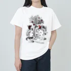 ユカイナミライ舎yukainamirai-miraixxxのトランプ猫兵 Heavyweight T-Shirt