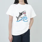 BLUENASHARKのホホジロザメ Heavyweight T-Shirt