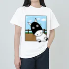 あっきょん(旧たもちゃん)のひゅひゅ馬めんこ「Look at me...」 Heavyweight T-Shirt