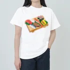 Miho MATSUNO online storeのEdo-style sushi (usu. nigirizushi) Heavyweight T-Shirt