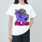 grind popのgp-インベーダーくんとキャトルミューティレーション Heavyweight T-Shirt