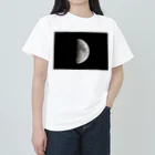 Photography Design  PDの上弦の月 ヘビーウェイトTシャツ