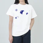 cuuyabowのアカンコマシューコクッシャロコ / Navy ヘビーウェイトTシャツ