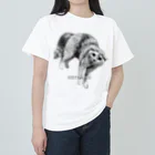 にゃんこの執事のビビりのショコちゃん ヘビーウェイトTシャツ