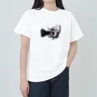とーる 🇯🇵akabeco/animals/graffitiのイカ　カバードピープル ヘビーウェイトTシャツ