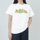 Shinanin 天使のイラストグッズの向日葵 ヘビーウェイトTシャツ