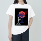 m4のスカル・LOVE ヘビーウェイトTシャツ