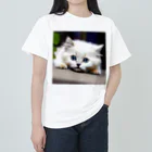 🐱ペットラブリッシュ🐶の猫の安らぎ ヘビーウェイトTシャツ