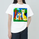 にゃんこショップのレインボーアニマル ヘビーウェイトTシャツ