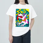 柄木つねのももいろのいぬ ヘビーウェイトTシャツ