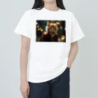 🔥AI art shop🔥のアニメの世界の子猫 ヘビーウェイトTシャツ