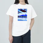 富士山アート倶楽部の富士山はいかがでしょう　冬 ヘビーウェイトTシャツ