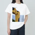 鯖いTシャツ屋さんの海＿重機＿黄色 Heavyweight T-Shirt