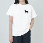 みんなのみすたーさんの silhouette horse ヘビーウェイトTシャツ