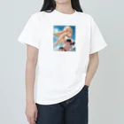 YuzuKiの金髪黒ビキニちゃん Heavyweight T-Shirt