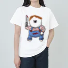 mozmozのあの着ぐるみを着た犬 ヘビーウェイトTシャツ